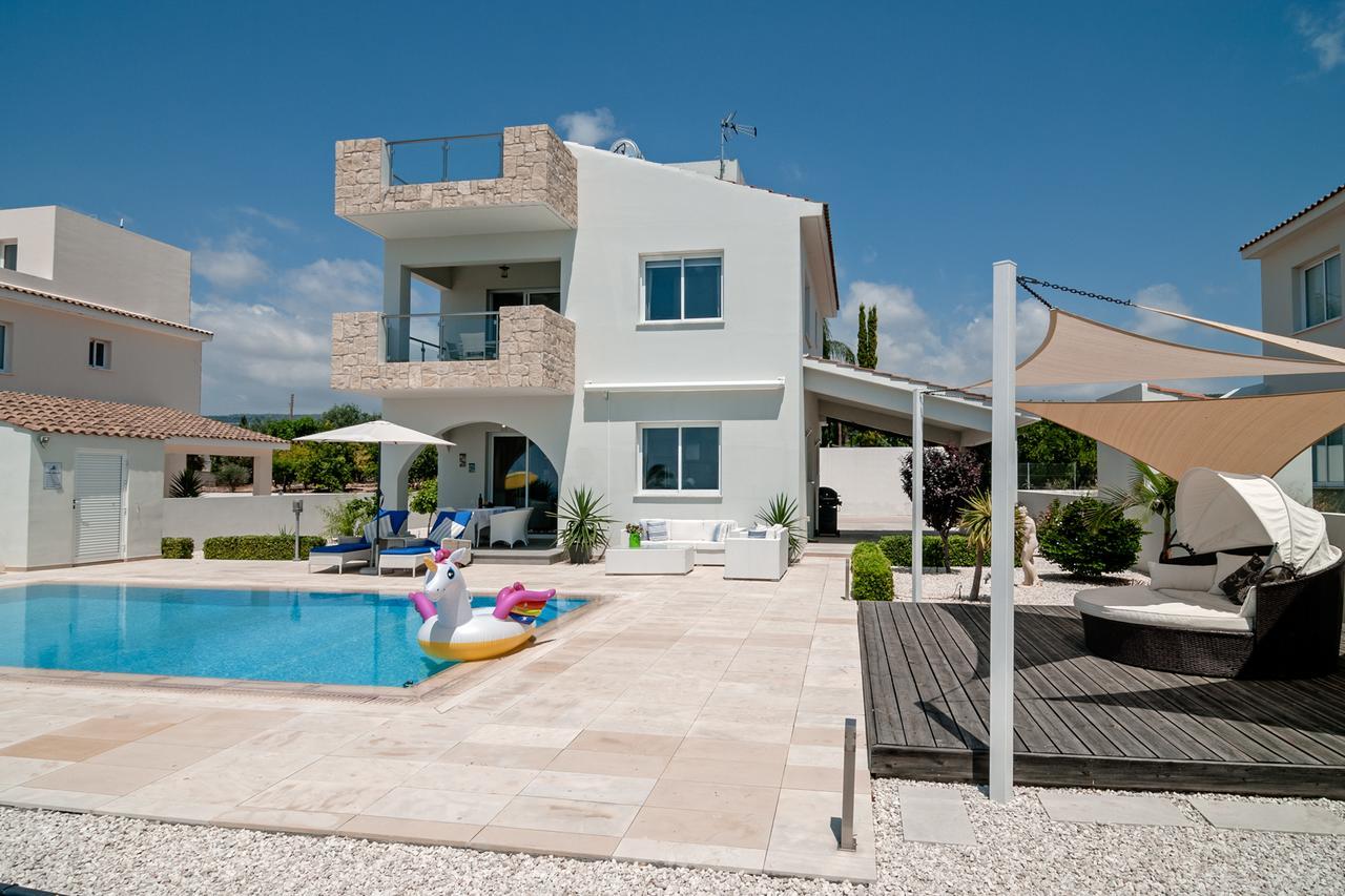 Villa Verdi: Luxury Villa With Private Pool Pégeia Exteriör bild